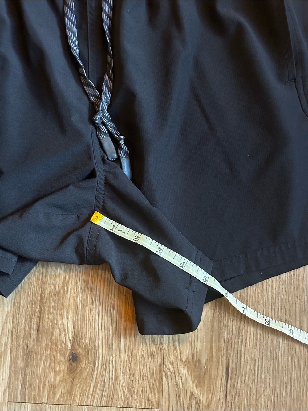 Black Athletic Women's Shorts - Performance Running Shorts - Picture 4 of 7